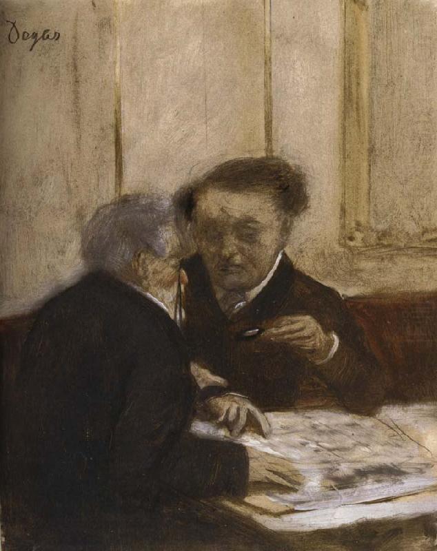 At the Cafe Chateauden, Edgar Degas
